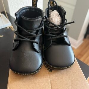 Baby Dr. Marten Black Leather Boots size 3